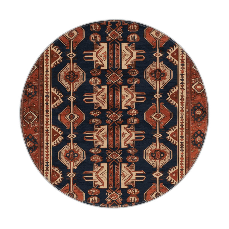 Persian Brown Indoor and Outdoor Area Rug, Rectangle 3' x 5'