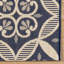 Tapis intérieur / extérieur en polypropylène tissé à plat et à carreaux crème bleu marine beige Solterra Zilah-114547495