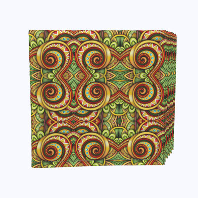 Polyester Paisley Square Napkin