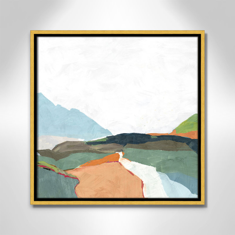 Addy April Morning - Peinture sur toile à cadre flottant, H 17,5 po x l 17,5 po, Noir