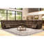 Canapé modulaire en cuir surdimensionné 97,2 po-402722225