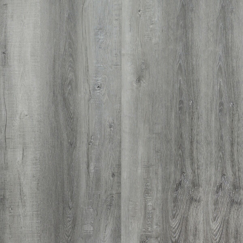 Teramo Plancher en vinyle SPC à clic imperméable, 7 po x 54 po x 6 mm avec sous-couche intégrée
