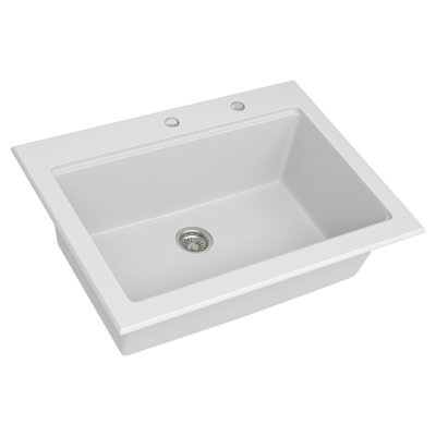 Quartz Kitchen Sink - 30X22"  Granite Composite Workstation Drop-In Kitchen Sink