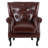 24"W Faux Leather Wingback Chair-594519262