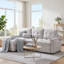 Canapé modulaire inclinable avec lit escamotable Lesniak-34862984