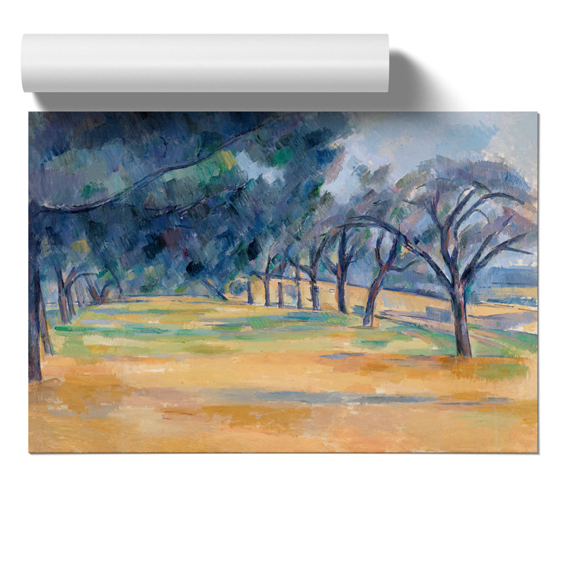 The Allee At Marines by Paul Cezanne - No Frame Painting, 42cm H x 59cm W x 0.1cm D