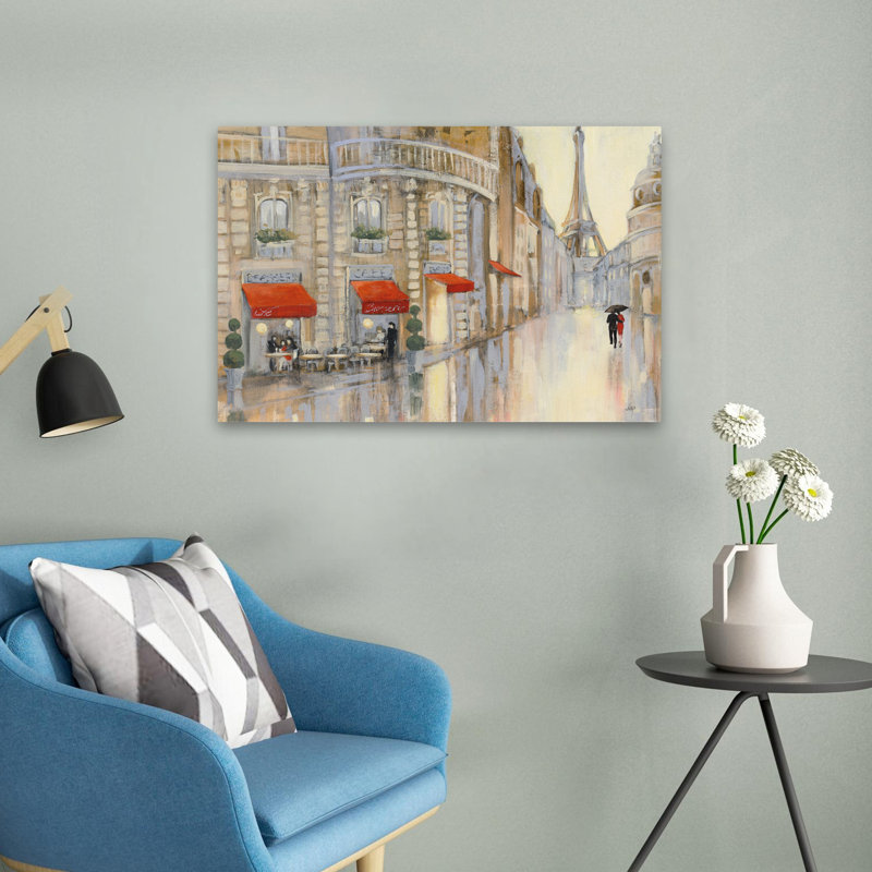 Touring Paris Couple - Architecture beige, bâtiments brun, H 16 po x l 24 po
