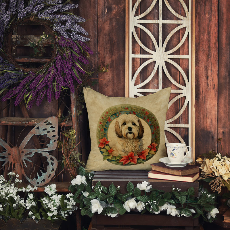 Coussin Christmas, 14 po x 14 po, Carré