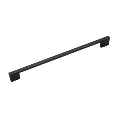 Heritage Designs Mod Handle Pull - 8-13/16" Center to Center Cabinet Pull Matte Black - Contemporary Hardware for Drawers & Cabinets