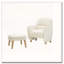 Chaise de loisir rembourrée avec repose-pieds-1838683256