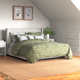 Chamblis Upholstered Wingback Bed