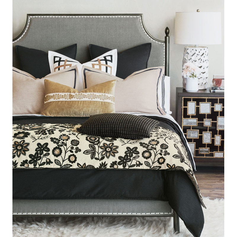 Housse de couette Pierce, Housse de couette pour lit de jour, Onyx