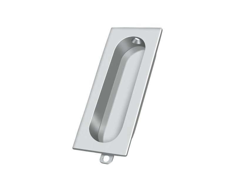 Flush Cup / Bin Pull, Polished Chrome