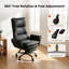 Big and Tall Office Chair, Flip Armrests for Pets & Cross Legged Sitting, Executive Ergonomic Computer Gaming Chair with Foot Rest-219873995