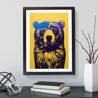 Block Print Bear - Wall Art