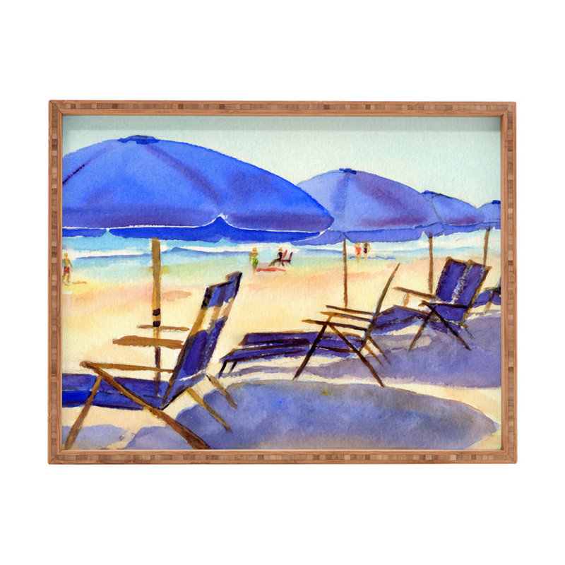 Plateau de table repose-pieds/café beach chaises Laura Trevey