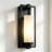 15 Inch 2 Pack Black Modern Outdoor Wall Sconce Lights
