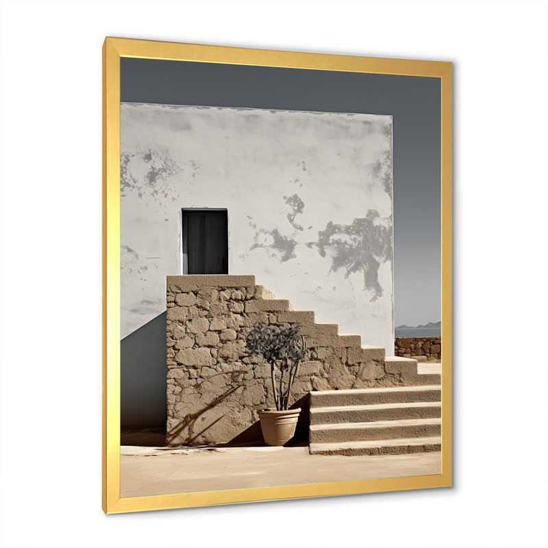Monuments, minimalisme, photographie de paysage III, H 20 po x l 12 po x P 1 po, Cadre doré simple