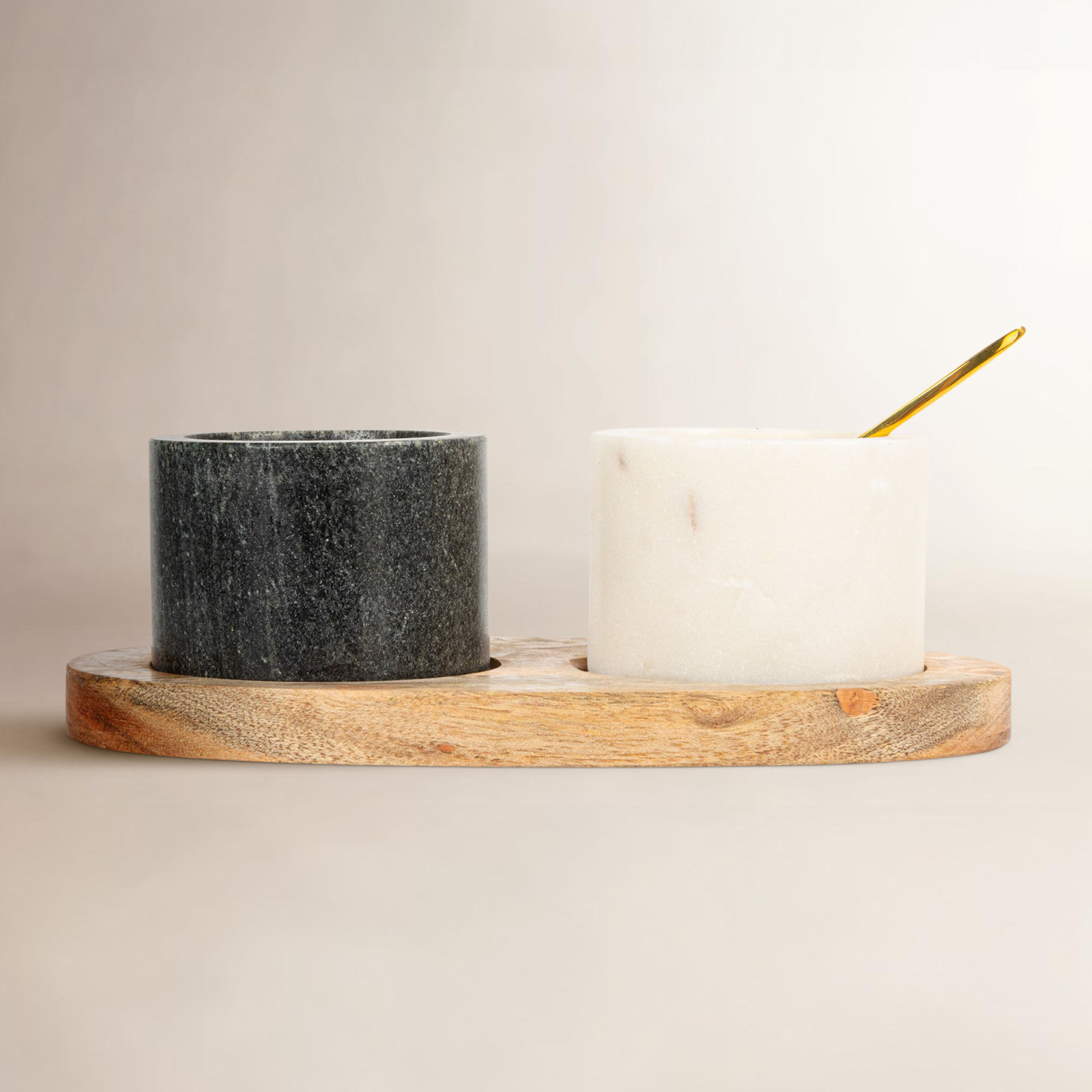 Ramessu Oval Marble Condiment Server