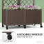 Jardinière multifonctionnelle, structure en polypropylène, design extérieur moderne