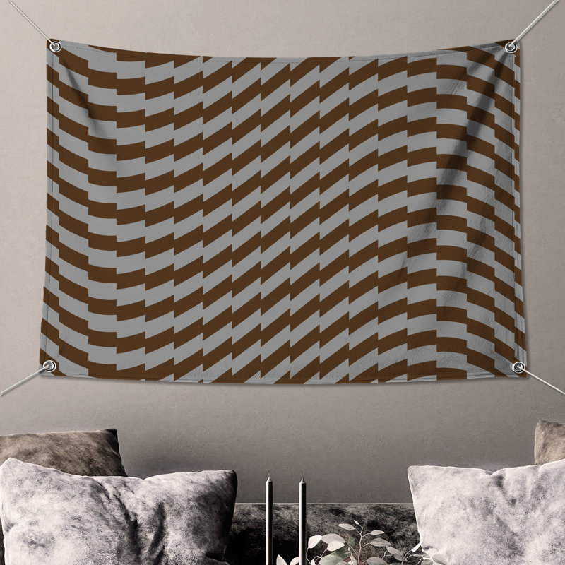 Tapisserie murale «Brown», H 68 po x l 80 po avec 4 œillets