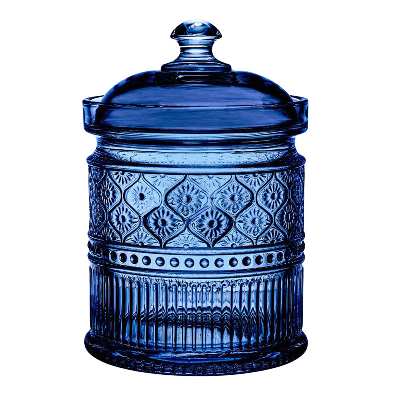 Pot de rangement Claro, H 7,48 po x l 4,92 po x P 4,92 po, Bleu