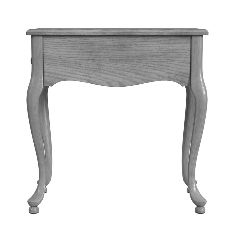 Croydon One Drawer with Pullout Side Table, Olive Ash Burl