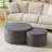 Vetsa Modern Upholstered Foam Nesting Coffee Table Set with No Assembly and Multipurpose Design-115762732