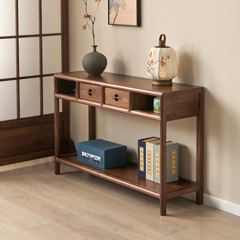 Nouvelle console d'entrée de style chinois, H 33,46 po x l 47,24 po x P 13,77 po
