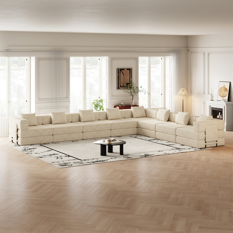 Canapé-lit pliant 8 places, Beige