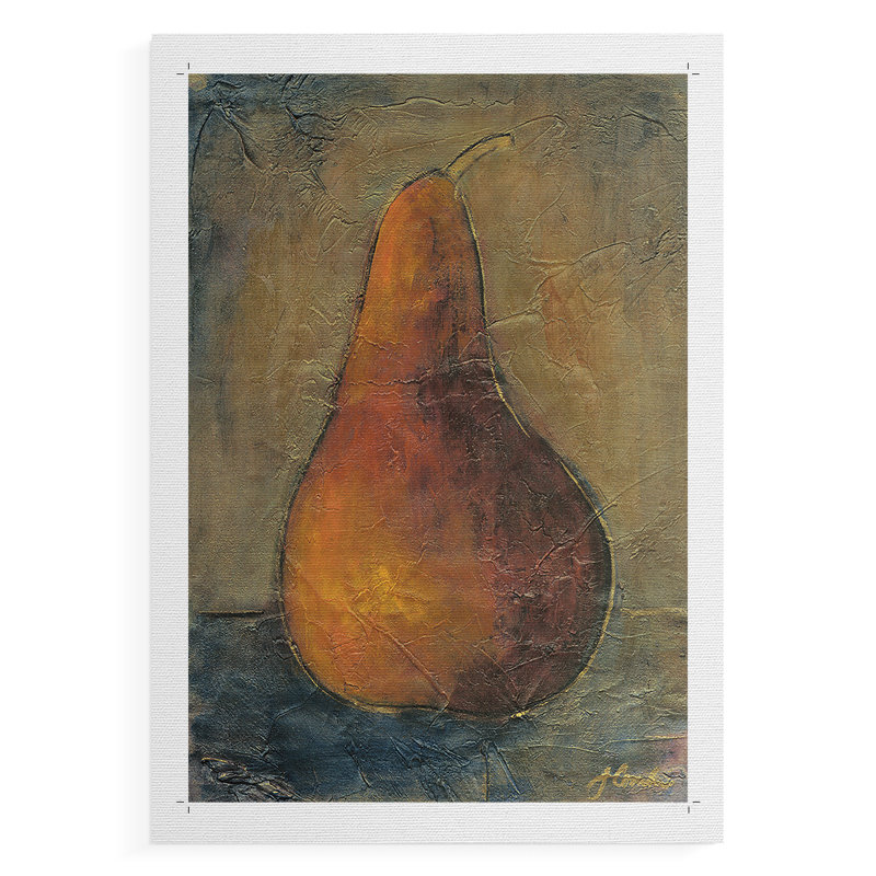 Poire I - impression sur toile seulement - NON CADRE, H 27 po x l 18 po