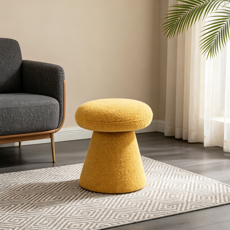 Repose-pieds moelleux Modern, Yellow
