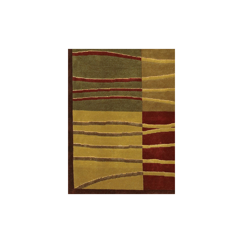 Aadi Beige/Green Area Rug, Rectangle 2' x 3'
