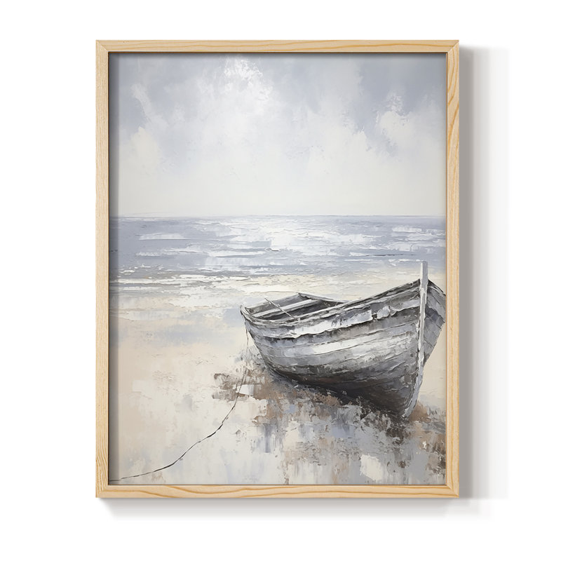 NAUTICAL Series CDXCI, reproduction encadrée - bois massif, Naturel, H 11 po x l 9 po
