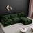 102" Chenille L-Shape Modular Sectional – Memory-Foam Cloud Seats, Movable Ottoman, DIY Bed or Chaise. No-Tool 30-Min Assembly-489805260