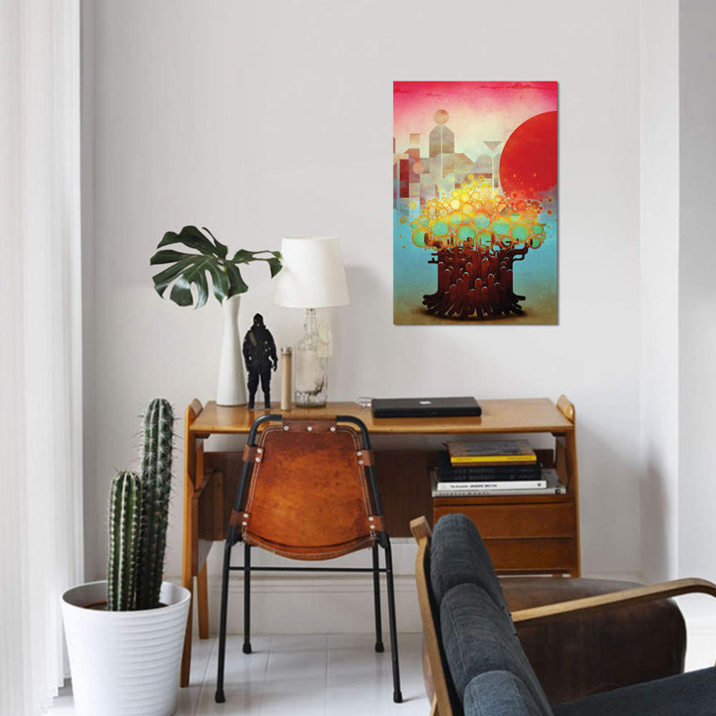 « aeriennes », impression sur toile, H 40 po x l 26 po x P 1,5 po, Toile tendue, Pas de tapis
