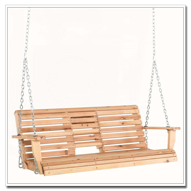 Balancelle d'extérieur 3 places en bois