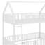 Lit simple superposé simple avec balustrades et porte-436937343