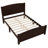Full Size Solid Wood Platform Bed With Support Slats, Strong Structure, No Box Spring Needed, Espresso Finish-1275926175-1275926174
