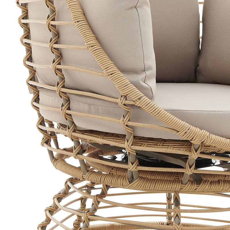 Chaise de patio pivotante avec coussins Denali