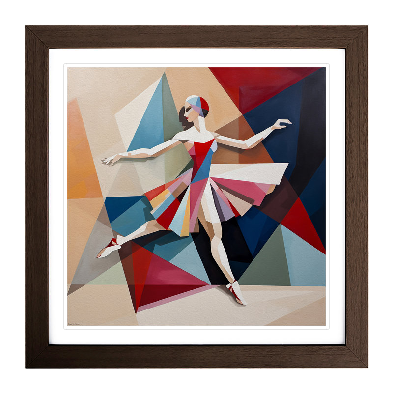 Single Picture Frame Print on Wood, Walnut