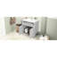 Meuble-lavabo gris avec lavabo en céramique - attrait moderne, structure en bois massif, évier d'armoire de rangement généreux de 30 po, finition et options spacieuses