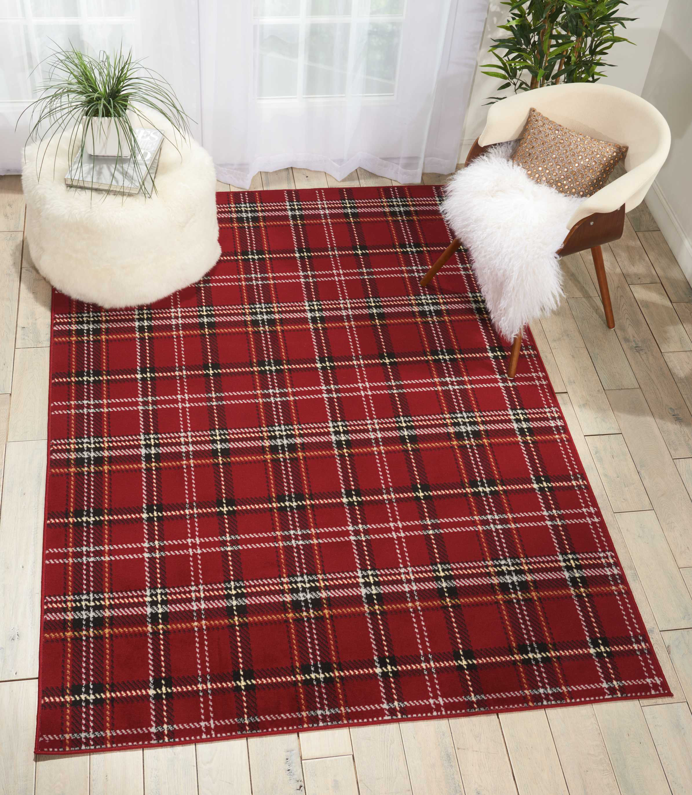 Red Rustic Rug Union Rustic Bo Rustic Farmhouse Red Area Rug & Reviews - Wayfair Canada