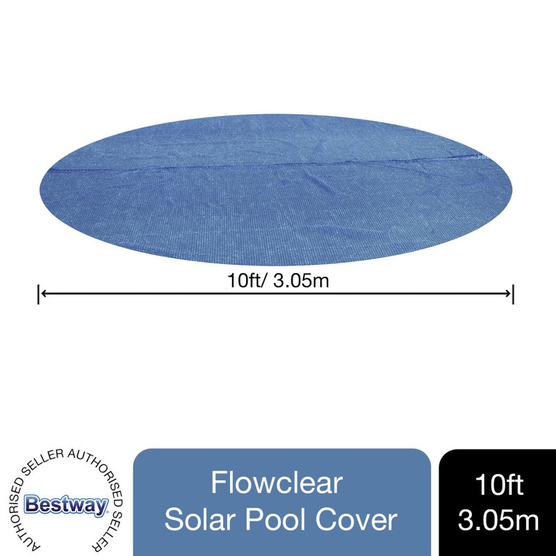Bestway Flowclear Above Ground Fast Set 10ft Solar Swimming Pool Cover