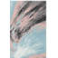 Tapis abstrait rose / bleu / gris Donnovan-1938660472