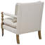 Chaise d'appoint en bois avec pieds tournés