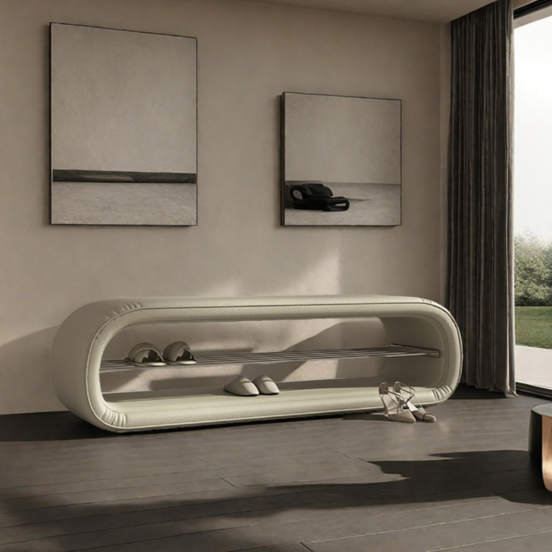 47.2'' Shoe Storage Bench, Beige