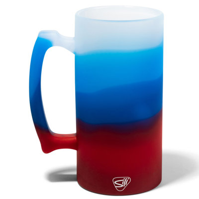 Silipint: Beer Stein: 28oz - Americana - Silicone Handled Beer Mug, Unbreakable