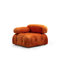 Élégant canapé 1 place rouge de 37,4 po x 37,4 po x 29,5 po | Structure en bois de hêtre et en carton, tissu 100% polyester | 28 dossier en mousse, accoudoirs amovibles, nettoyage à sec | Parfait pour les hôtels et les espaces de divertissement, conception personnalisable-392721384-429877782