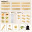 15 poutres d'équilibre en bois et pierres de marche - Parcours d'obstacles intérieur pour tout-petits